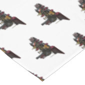 蒸気機関車の漫画イラストレーション テーブルクロス (アングル)