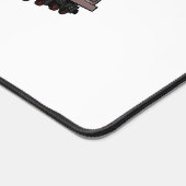 蒸気機関車の漫画イラストレーション デスクマット (コーナー)