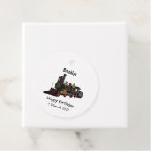 蒸気機関車の漫画イラストレーション フェイバータグ (インサイチュ)