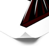 蒸気機関車の漫画イラストレーション ポスター (コーナー)