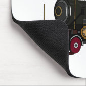 蒸気機関車の漫画イラストレーション マウスパッド (コーナー)