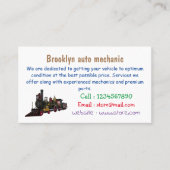 蒸気機関車の漫画イラストレーション 名刺 (正面)