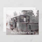 蒸気機関車の父のデイカード ポストカード (正面/裏面)
