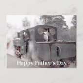 蒸気機関車の父のデイカード ポストカード (正面)