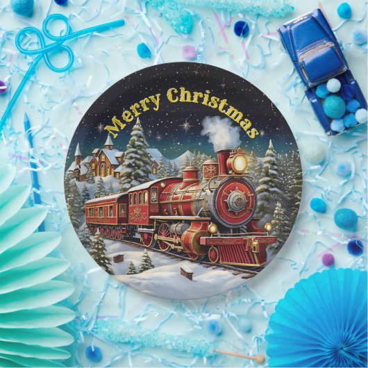 蒸気機関車の男のクリスマス・パーティー9» ペーパープレート (パーティー)