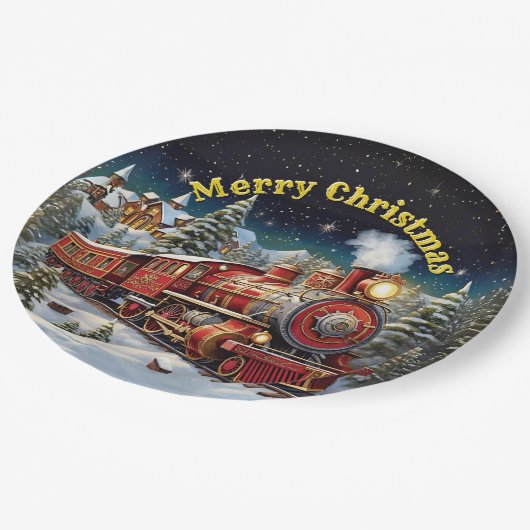 蒸気機関車の男のクリスマス・パーティー9» ペーパープレート (アングル)