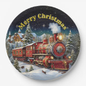 蒸気機関車の男のクリスマス・パーティー9» ペーパープレート (正面)