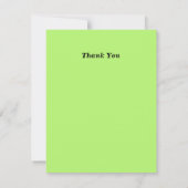 蒸気機関車の男の誕生日パーティー サンキューカード (裏面)