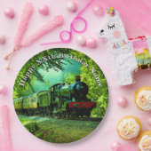 蒸気機関車の男の誕生日パーティー ペーパープレート (パーティー)