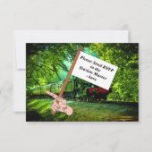 蒸気機関車の男の誕生日パーティー 出欠カード (正面)