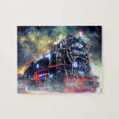 蒸気機関車の鉄道鉄道機関車 ジグソーパズル (横)