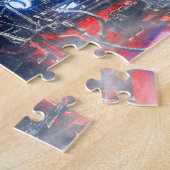 蒸気機関車の鉄道鉄道機関車 ジグソーパズル (側面)