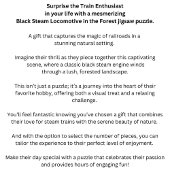 蒸気機関車の鉄道鉄道機関車 ジグソーパズル