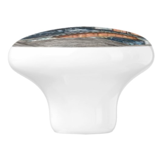 蒸気機関車の陶磁器のドア・ノブ セラミックノブ (側面)