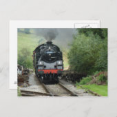 蒸気機関車はがき ポストカード (正面/裏面)