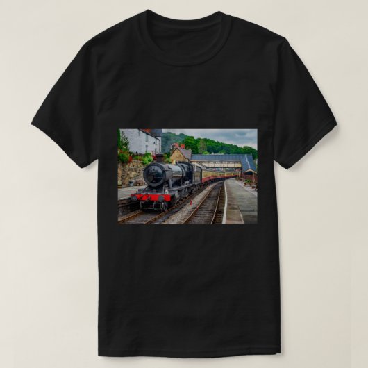 蒸気機関車ウェールズ Tシャツ (デザイン正面)