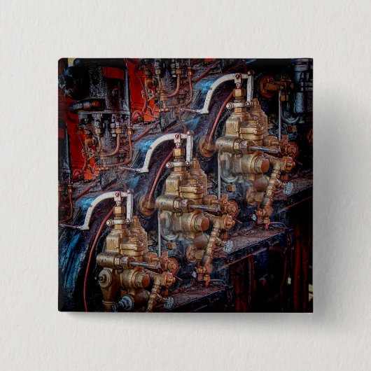 蒸気機関車エンジンバッジの制御。 缶バッジ (正面)