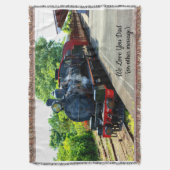 蒸気機関車エンジン機関車駅名を追加 スローブランケット (正面縦)