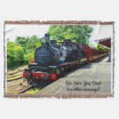 蒸気機関車エンジン機関車駅名を追加 スローブランケット (正面)