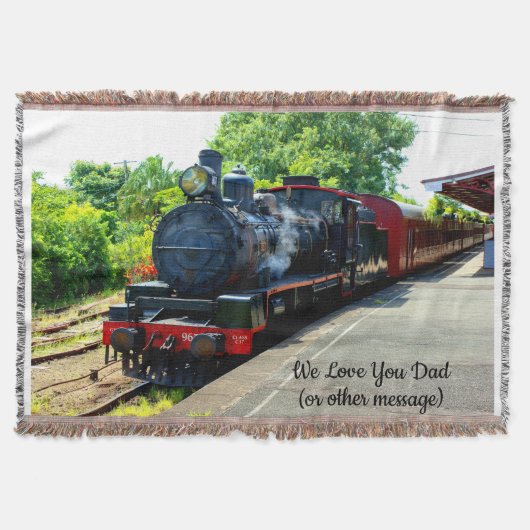 蒸気機関車エンジン機関車駅名を追加 スローブランケット (正面)