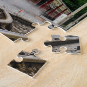 蒸気機関車カラー写真ヴィンテージ機関車11 x 14 ジグソーパズル (側面)