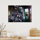 蒸気機関車キャブ、SVRy #19 ポスター (キッチン)