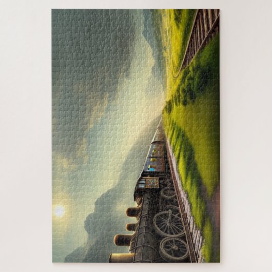 蒸気機関車ジグソーパズル ジグソーパズル (縦)