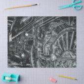 蒸気機関車ティッシュペーパー 薄葉紙 (クラフト)