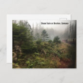 蒸気機関車ドイツのはがき ポストカード (正面/裏面)