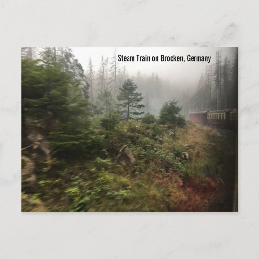 蒸気機関車ドイツのはがき ポストカード (正面)