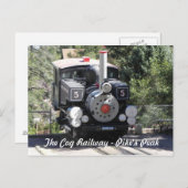 蒸気機関車パイクのピークCOG鉄道 ポストカード (正面/裏面)