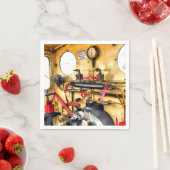 蒸気機関車フットプレート スタンダードカクテルナプキン (インサイチュ)