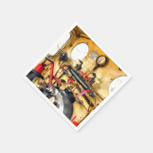 蒸気機関車フットプレート スタンダードカクテルナプキン (角)