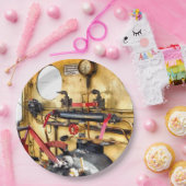 蒸気機関車フットプレート ペーパープレート (パーティー)