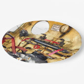 蒸気機関車フットプレート ペーパープレート (アングル)