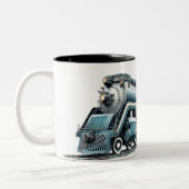 蒸気機関車ブロードウェイペンシルベニア ツートーンマグカップ (左)