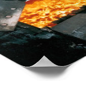 蒸気機関車プリント、最高品質 ポスター (角)