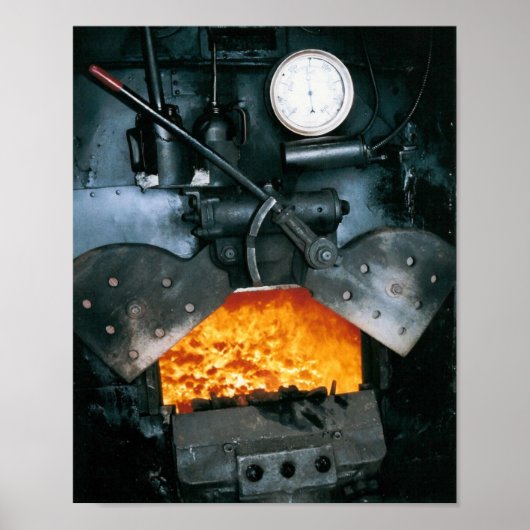 蒸気機関車プリント、最高品質 ポスター (正面)