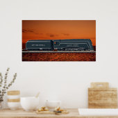 蒸気機関車ポスターの合理化 ポスター (キッチン)