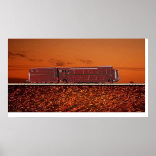 蒸気機関車ポスターの合理化 ポスター (正面)