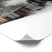 蒸気機関車ポスター付き貨物列車 ポスター (角)