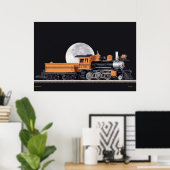 蒸気機関車モーグルのポスター ポスター (ホームオフィス)