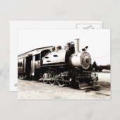 蒸気機関車ヴィンテージ ポストカード (正面/裏面)