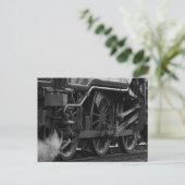 蒸気機関車列車のギフト ポストカード (スタンド正面)