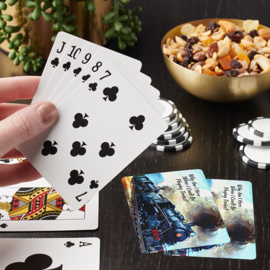 蒸気機関車文字 トランプ (インサイチュ)