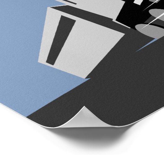 蒸気機関車旅行山場 ポスター (角)