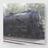 蒸気機関車時計 スクエア壁時計 (正面)