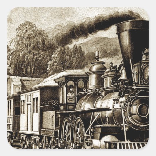 蒸気機関車歴 スクエアシール (正面)