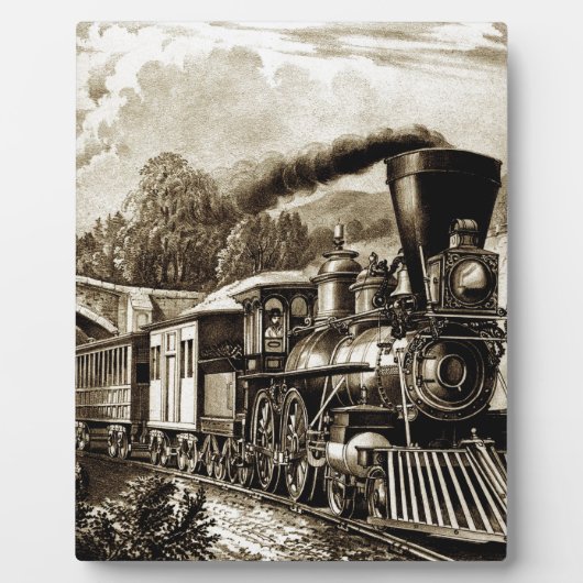 蒸気機関車歴 フォトプラーク (正面)