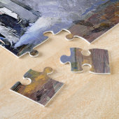 蒸気機関車絵画機関車 ジグソーパズル (側面)